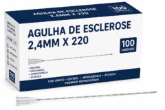 agulha de esclerose 2,4mm x 220