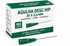 agulha desc hip 30 x 0,8 mm cx c/100