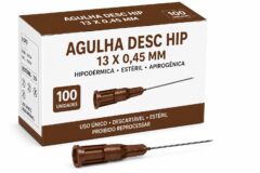 agulha desc hip 13 x 0,45 mm cx c/100