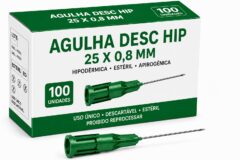 agulha desc hip 25 x 0,8 mm cx c/100