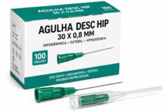 agulha desc hip 30 x 0,8 mm c/ disp. seg. cx c/100