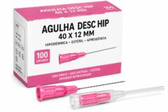 agulha desc hip 40 x 1,2 mm c/ disp. seg. cx c/100