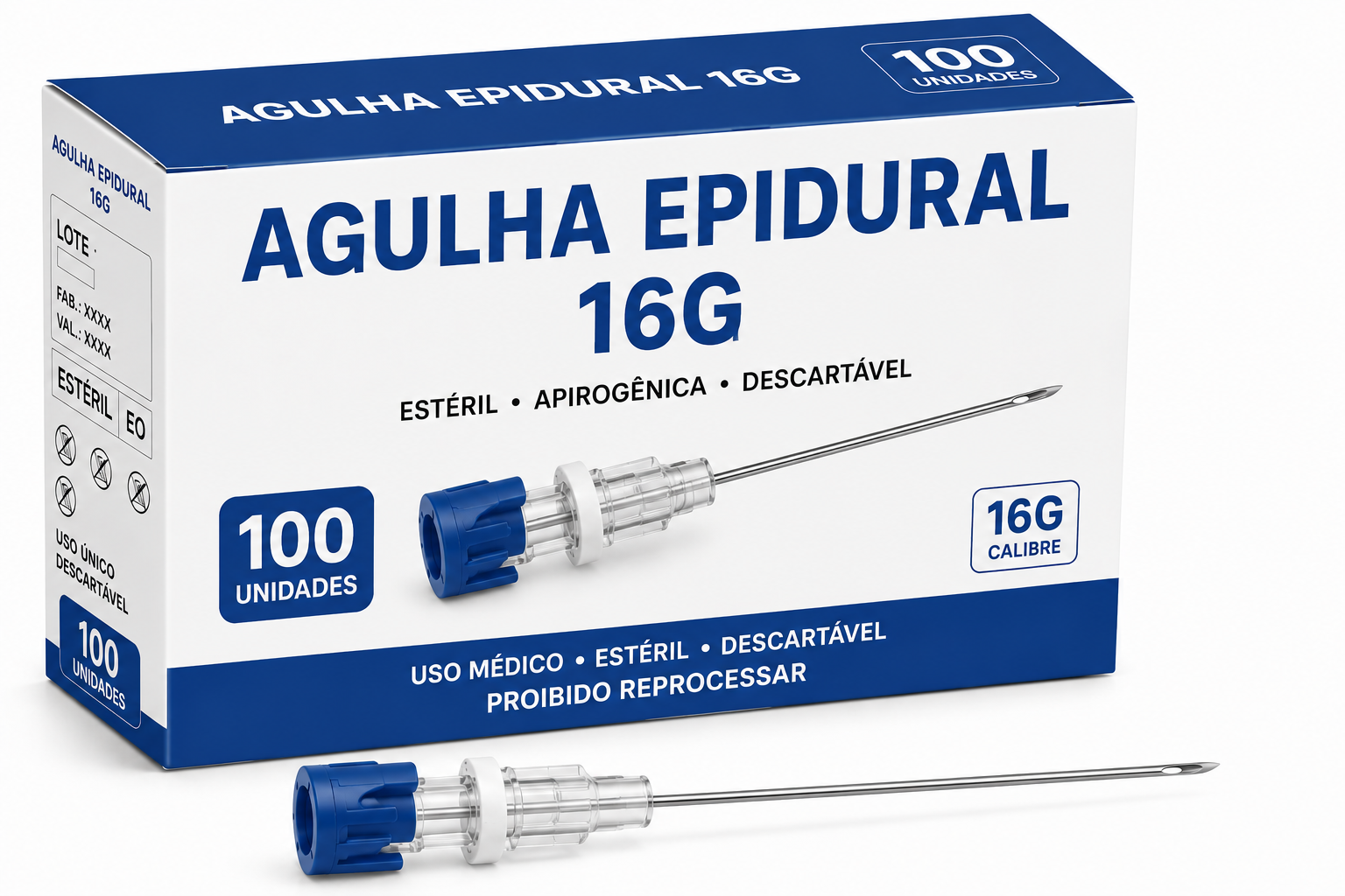 agulha epidural 16g agulha epidural 16g