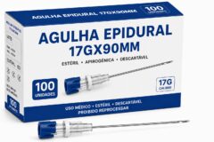 agulha epidural 17gx90mm