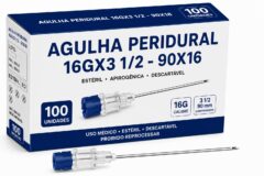 agulha peridural 16gx3 1/2 90x16