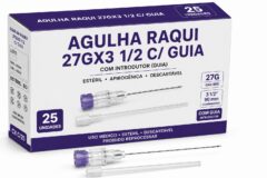agulha raqui 27gx3 1/2 c/ guia cx c/25