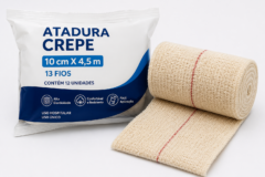 atadura crepe 10 cm x 4,5 m 13f pct c/12