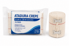 atadura crepe 6 cm x 1,8 m 13f pct c/12