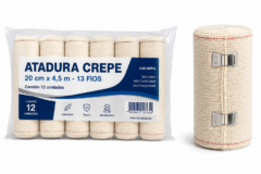 atadura crepe 20 cm x 4,5 m 13f pct c/12