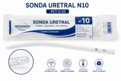 sonda uretral n10 pct c/10