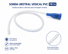 sonda uretral vesical pvc fr14