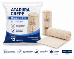 atadura crepe 15 cm x 4,5 m 13f pct c/12