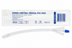 sonda uretral vesical pvc fr22