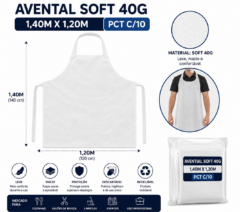 avental soft 40g 1,40mx1,20m pct c/10