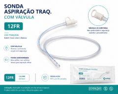 sonda aspiracao traq. c/ valvula 12fr