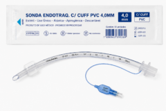sonda endotraq. c/ cuff pvc 4,0mm pct c/10
