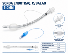 sonda endotraq. c/balao 5,0mm