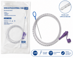 sonda nutricao enteral c/guia 12fr