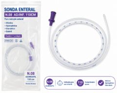 sonda enteral n.08 ad/inf.110cm