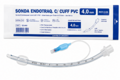 sonda endotraq. c/ cuff pvc 4,0mm pct c/25