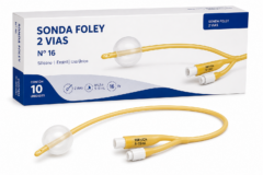 sonda foley 2 vias n.16 cx c/10