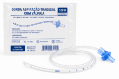 sonda aspiracao traq. c/valvula 12fr pct c/10