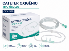 cateter oxigenio tipo oculos cx c/100