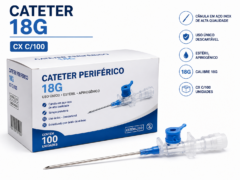 cateter 18g cx c/100