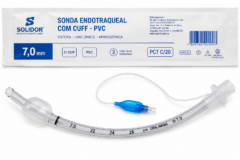 sonda endotraq. c/ cuff pvc 7,0mm pct c/20