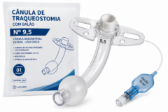 canula traqueostomia c/ balao n.9,5