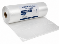 bobina plastica picotada 35x45 leve
