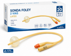 sonda foley 2 vias latex nr.20 30ml cx c/10