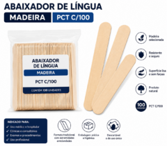 abaixador de lingua madeira pct c/100