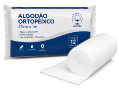 algodao ortopedico 20cm x 1mt pct c/12