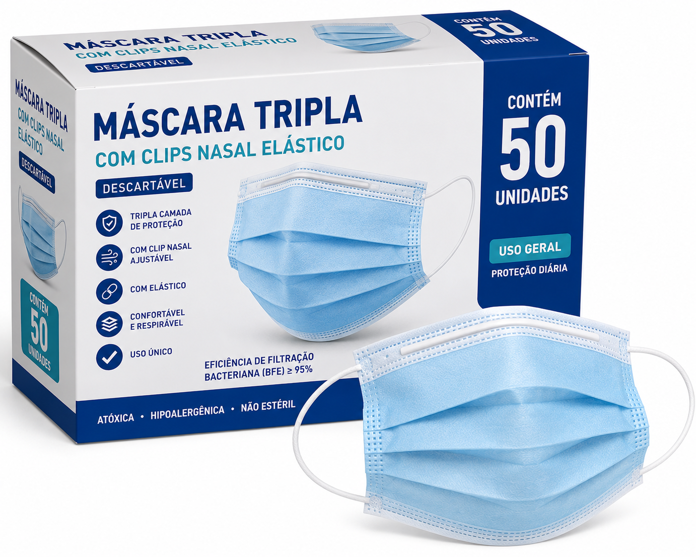 mascara tripla c/clips el. c/50 mascara tripla c/clips el. c/50