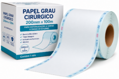 papel grau cirurg. 200mm x 100m
