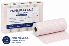 papel p/ e.c.g. 210mm x 30m pct c/5