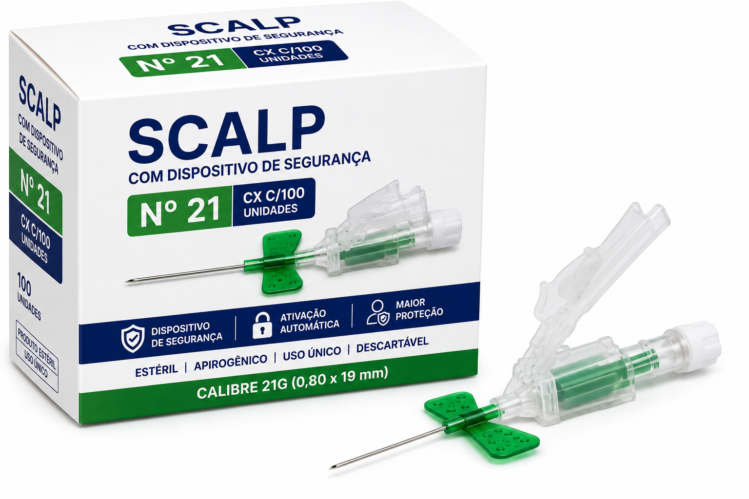 scalp c/ dispositivo de seguranÇa n.21 cx c/100 scalp c/ dispositivo de seguranÇa n.21 cx c/100